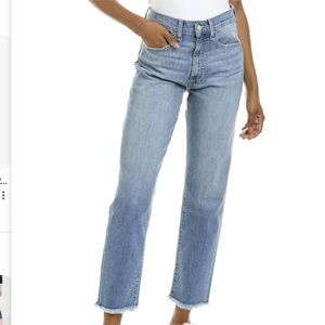 Hudson Kass High Rise Straight Leg Jeans, size 32, Stella wash